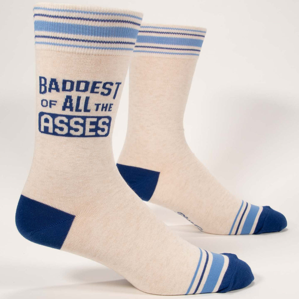 BlueQ Men's Crew Socks - Baddest of All