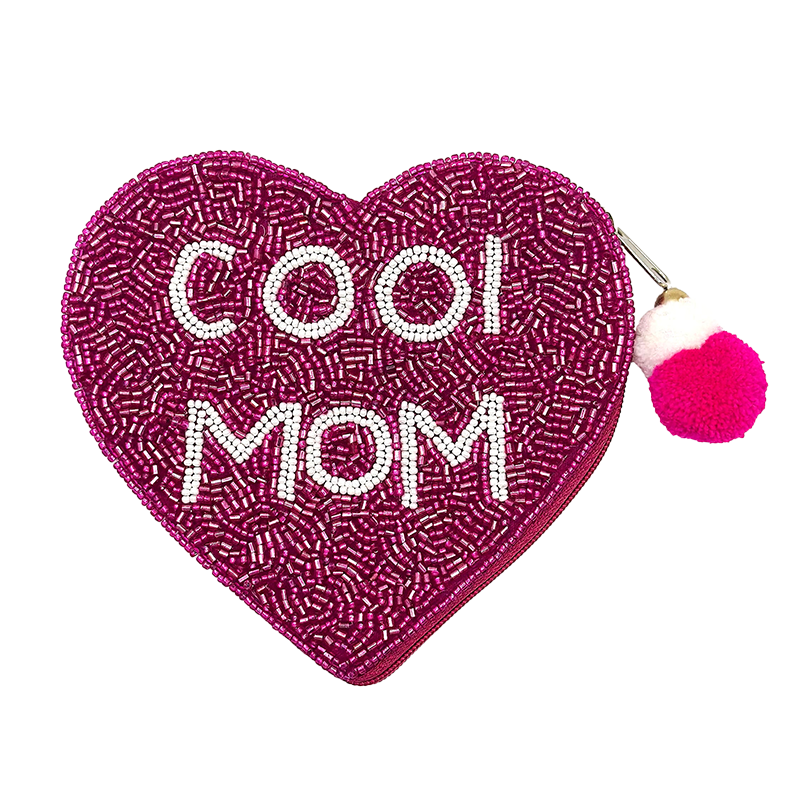 La Chic Designs Beaded Coin Purse - Cool Mom Heart