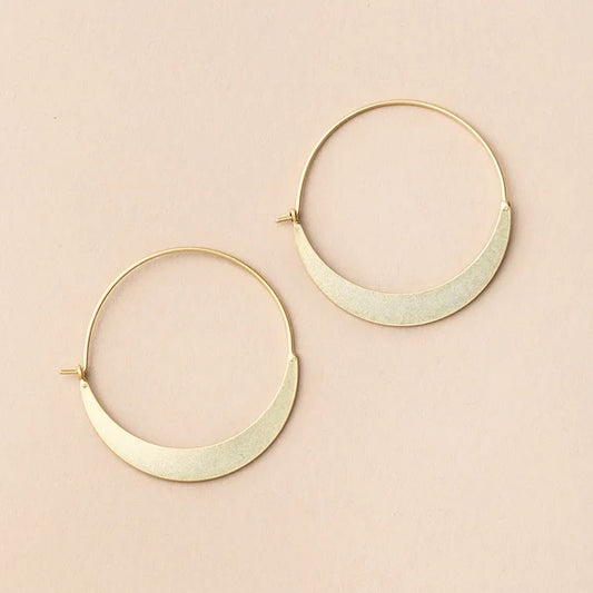 Scout Refined Earring Collection - Crescent Hoops