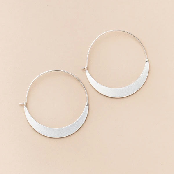 Scout Refined Earring Collection - Crescent Hoops