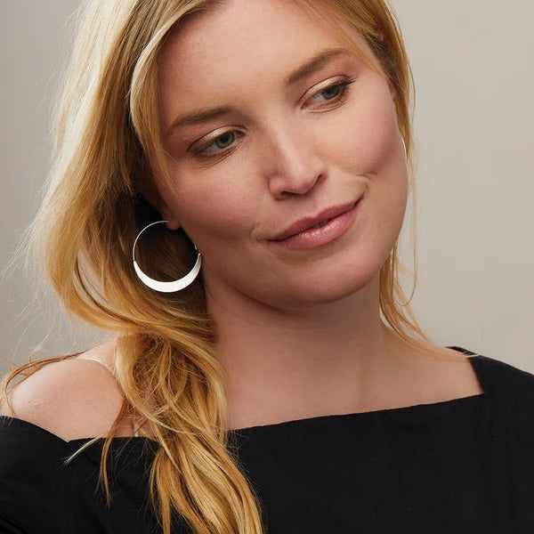 Scout Refined Earring Collection - Crescent Hoops