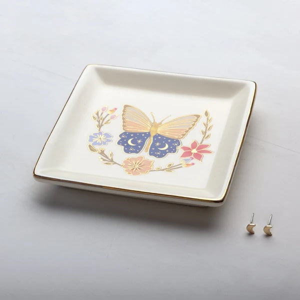 Scout Jewelry Dish & Stud Earring Set - Butterfly