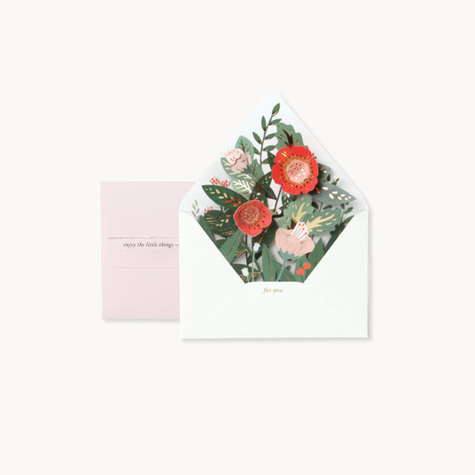 Greeting Card - Floral Envelope