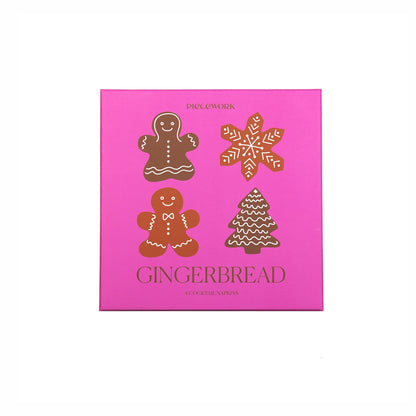 Novelty Cocktail Napkins - Gingerbread