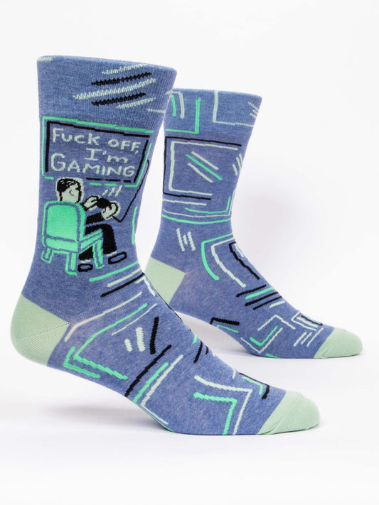 BlueQ Men's Crew Socks - I'm Gaming