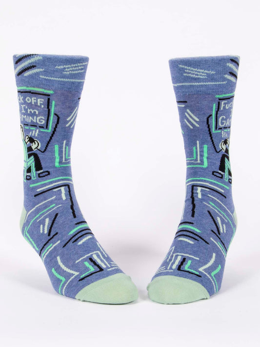 BlueQ Men's Crew Socks - I'm Gaming