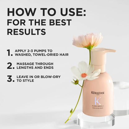 Kérastase Gloss Absolu Frizz-Glaze · Heat Protecting Cream