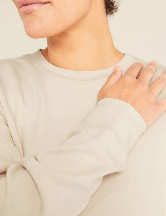 Boody Unisex Crew Neck Sweater - Sand
