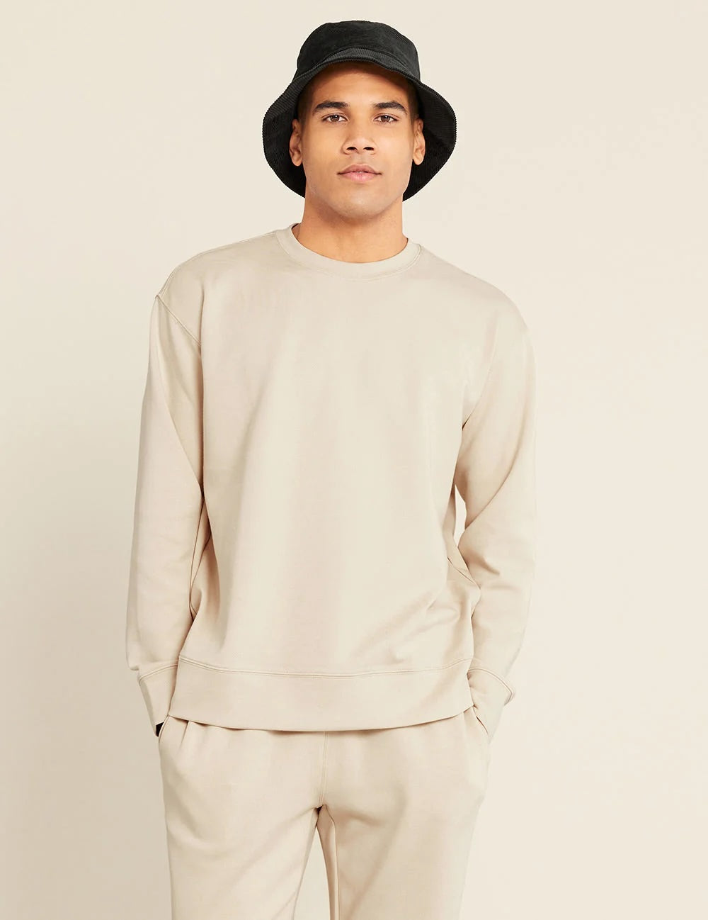 Boody Unisex Crew Neck Sweater - Sand