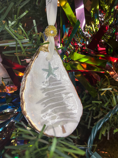 Local Oyster Shell Ornament