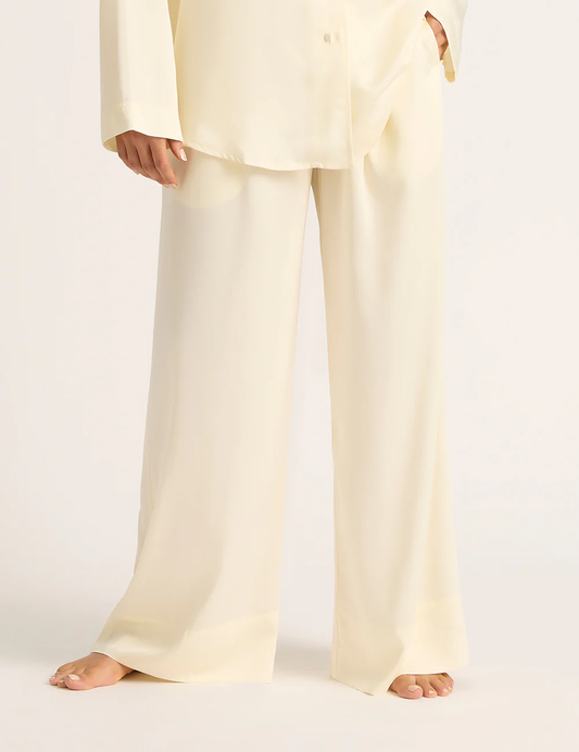 Boody Vegan Silk - Wide Leg Sleep Pant - Pearl