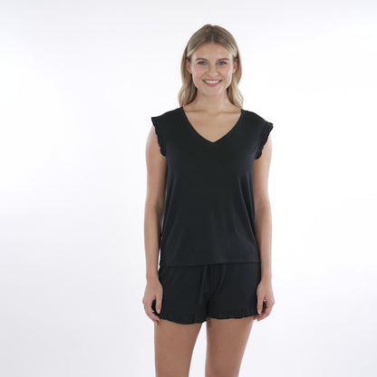 Softies Dream Ruffle Shorts - Black