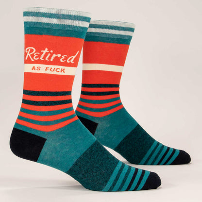 BlueQ Men's Crew Socks - Retired AF