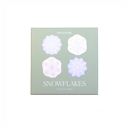 Novelty Cocktail Napkins - Snowflake