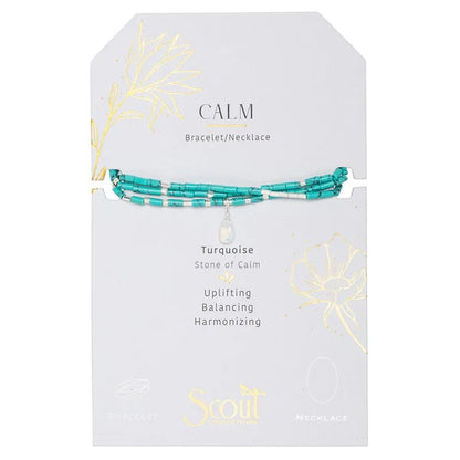 Scout Teardrop Stone Wrap Collection - Turquoise, Opalite & Silver