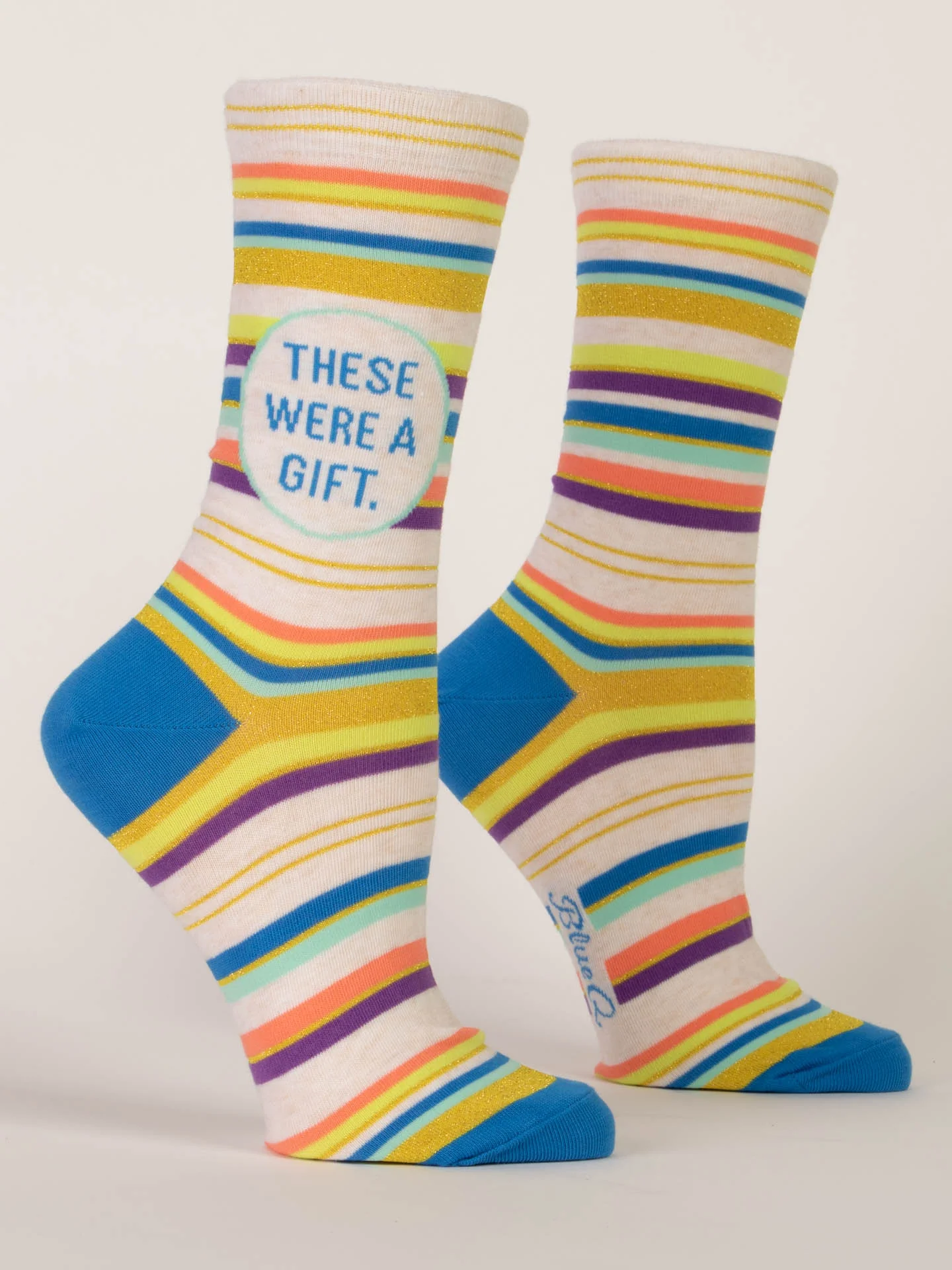 BlueQ Women's Crew Socks - These Were a Gift