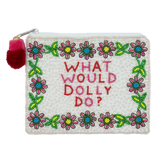 La Chic Designs Beaded Coin Purse - What Would Dolly Do?